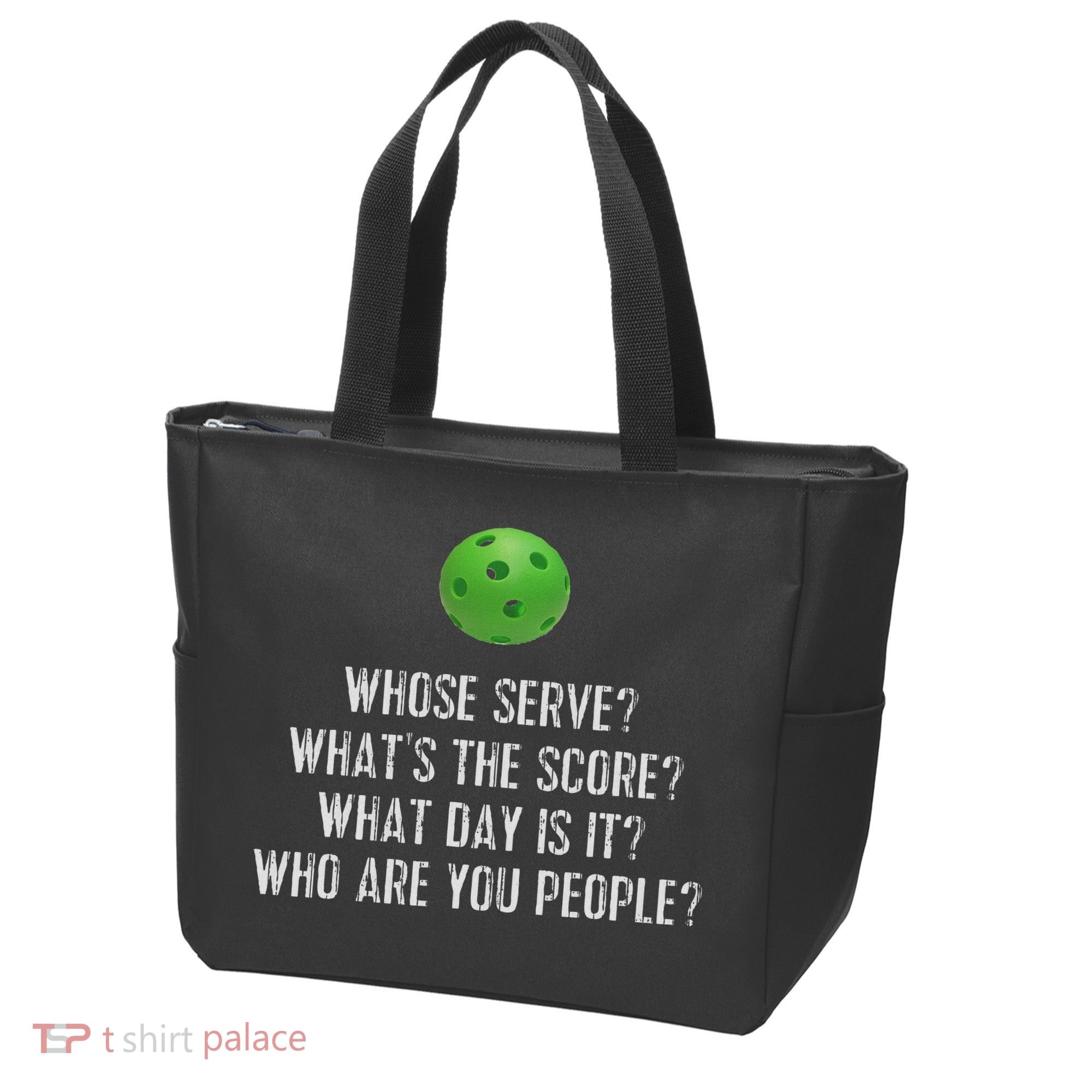 Funny Pickleball Whose Serve League Pickleball Team Tote Bag