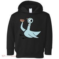 Funny Pigeon With A Hotdog Fan Art Toddler Hoodie thumb 0