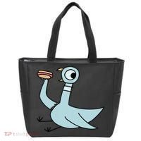 Funny Pigeon With A Hotdog Fan Art Tote Bag thumb 0