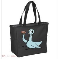 Funny Pigeon With A Hotdog Fan Art Tote Bag thumb 2