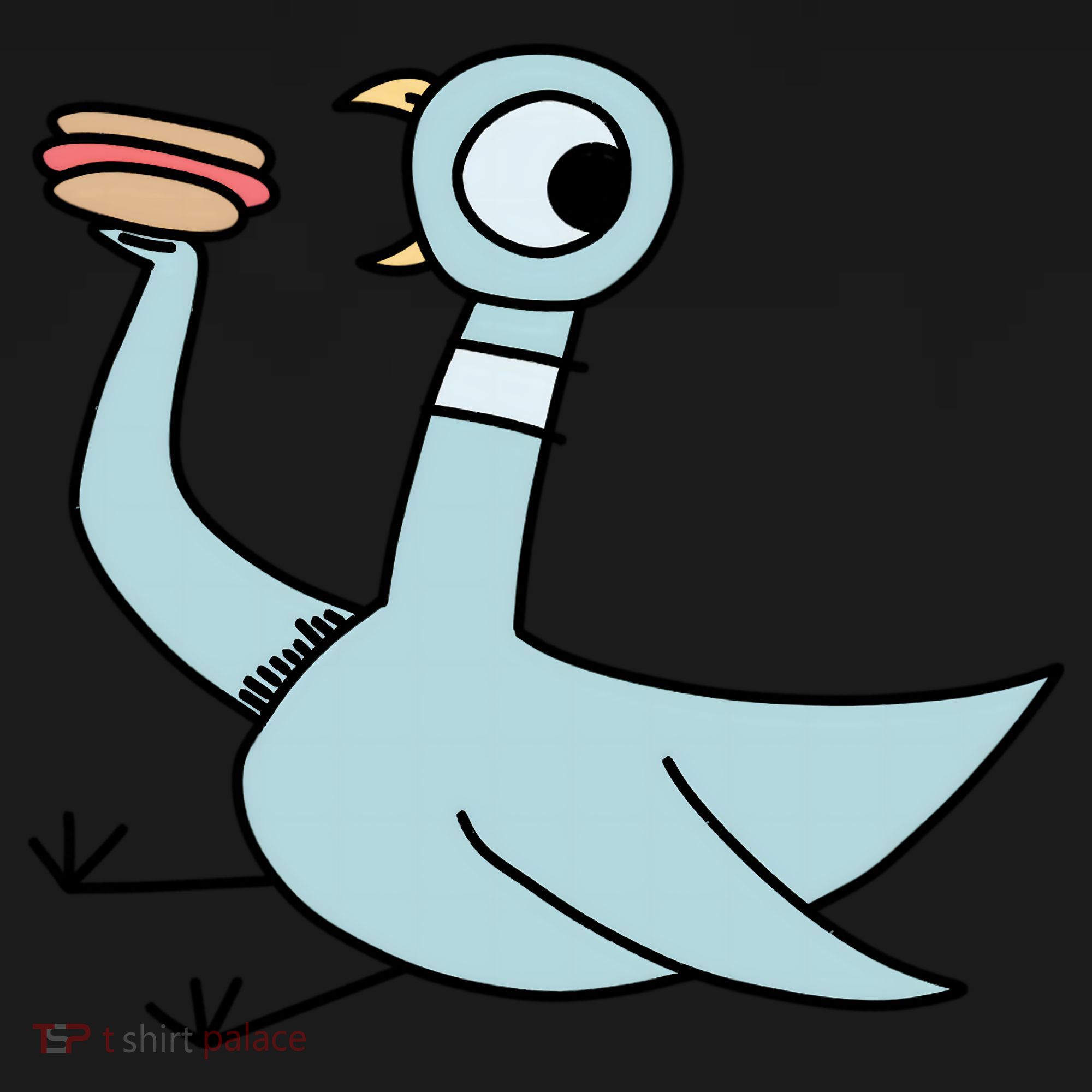 Funny Pigeon With A Hotdog Fan Art Tote Bag