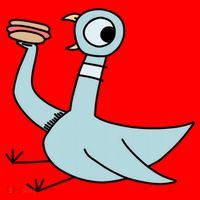 Funny Pigeon With A Hotdog Fan Art Santa Hat thumb 1