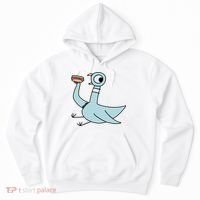 Funny Pigeon With A Hotdog Fan Art Hoodie thumb 0