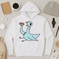 Funny Pigeon With A Hotdog Fan Art Hoodie thumb 3