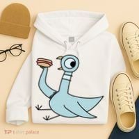 Funny Pigeon With A Hotdog Fan Art Hoodie thumb 4