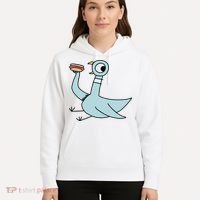 Funny Pigeon With A Hotdog Fan Art Hoodie thumb 5