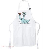 Funny Pigeon With A Hotdog Fan Art Apron thumb 0