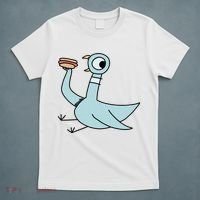 Funny Pigeon With A Hotdog Fan Art T-Shirt thumb 5