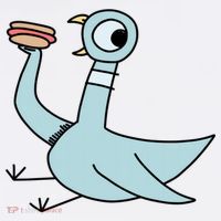 Funny Pigeon With A Hotdog Fan Art T-Shirt thumb 7