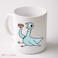 Funny Pigeon With A Hotdog Fan Art Coffee Mug thumb 0