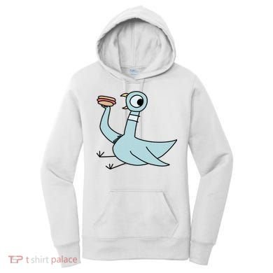Funny Pigeon With A Hotdog Fan Art Women's Hoodie