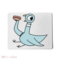 Funny Pigeon With A Hotdog Fan Art Mousepad thumb 0