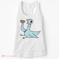 Funny Pigeon With A Hotdog Fan Art Women's Tank Top thumb 0