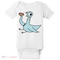 Funny Pigeon With A Hotdog Fan Art Baby Bodysuit thumb 0