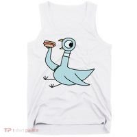 Funny Pigeon With A Hotdog Fan Art Tank Top thumb 0