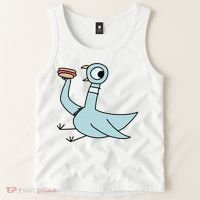 Funny Pigeon With A Hotdog Fan Art Tank Top thumb 2