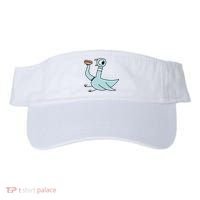 Funny Pigeon With A Hotdog Fan Art Visor thumb 0