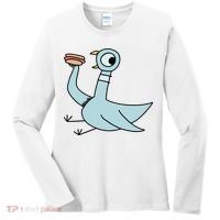 Funny Pigeon With A Hotdog Fan Art Women's Long Sleeve Shirt thumb 0