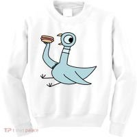 Funny Pigeon With A Hotdog Fan Art Kids Sweatshirt thumb 0