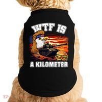 Funny Patriotic Wtf Is A Kilometer Doggie Tank thumb 0