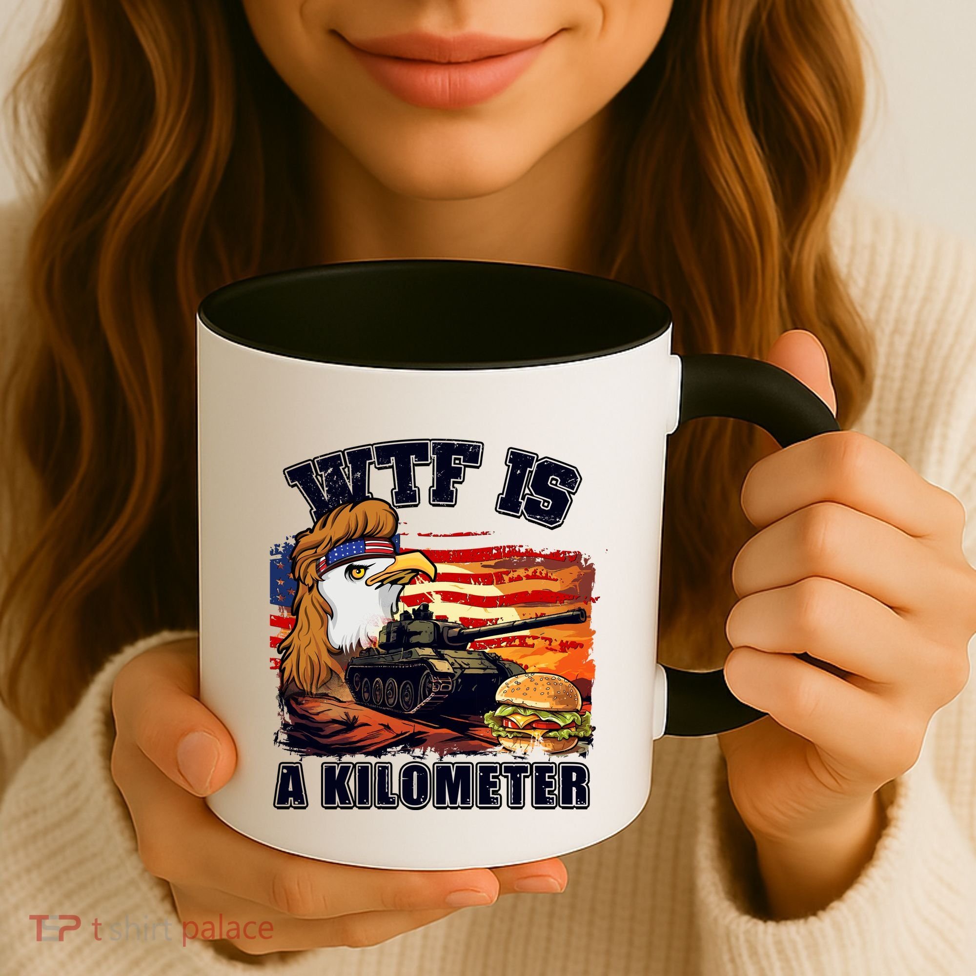 Funny Patriotic Wtf Is A Kilometer Coffee Mug