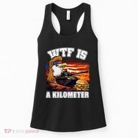 Funny Patriotic Wtf Is A Kilometer Women's Tank Top thumb 0