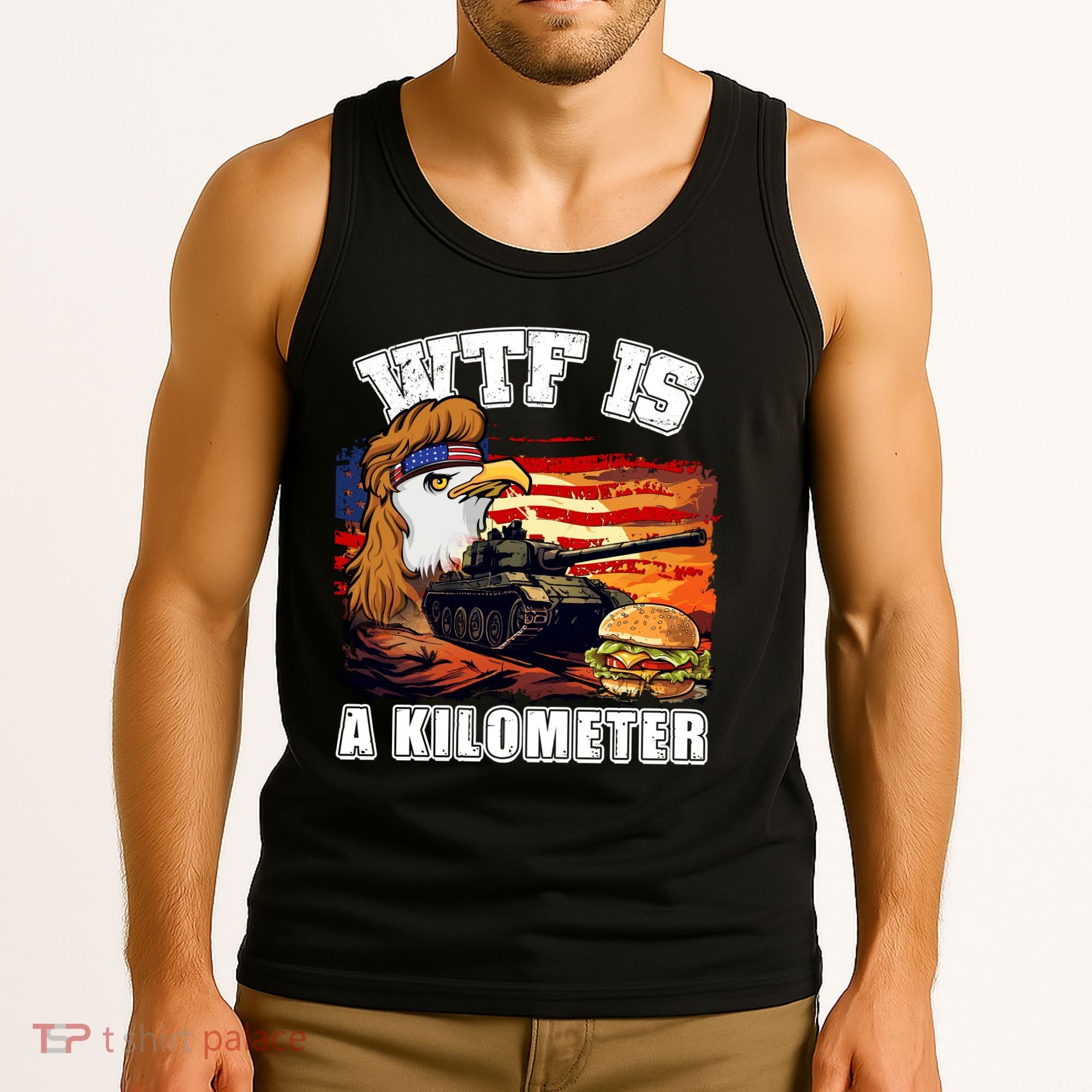 Funny Patriotic Wtf Is A Kilometer Tank Top