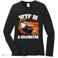 Funny Patriotic Wtf Is A Kilometer Women's Long Sleeve Shirt thumb 0