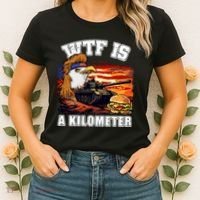 Funny Patriotic Wtf Is A Kilometer Women's T-Shirt thumb 2