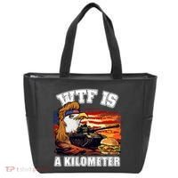 Funny Patriotic Wtf Is A Kilometer Tote Bag thumb 0