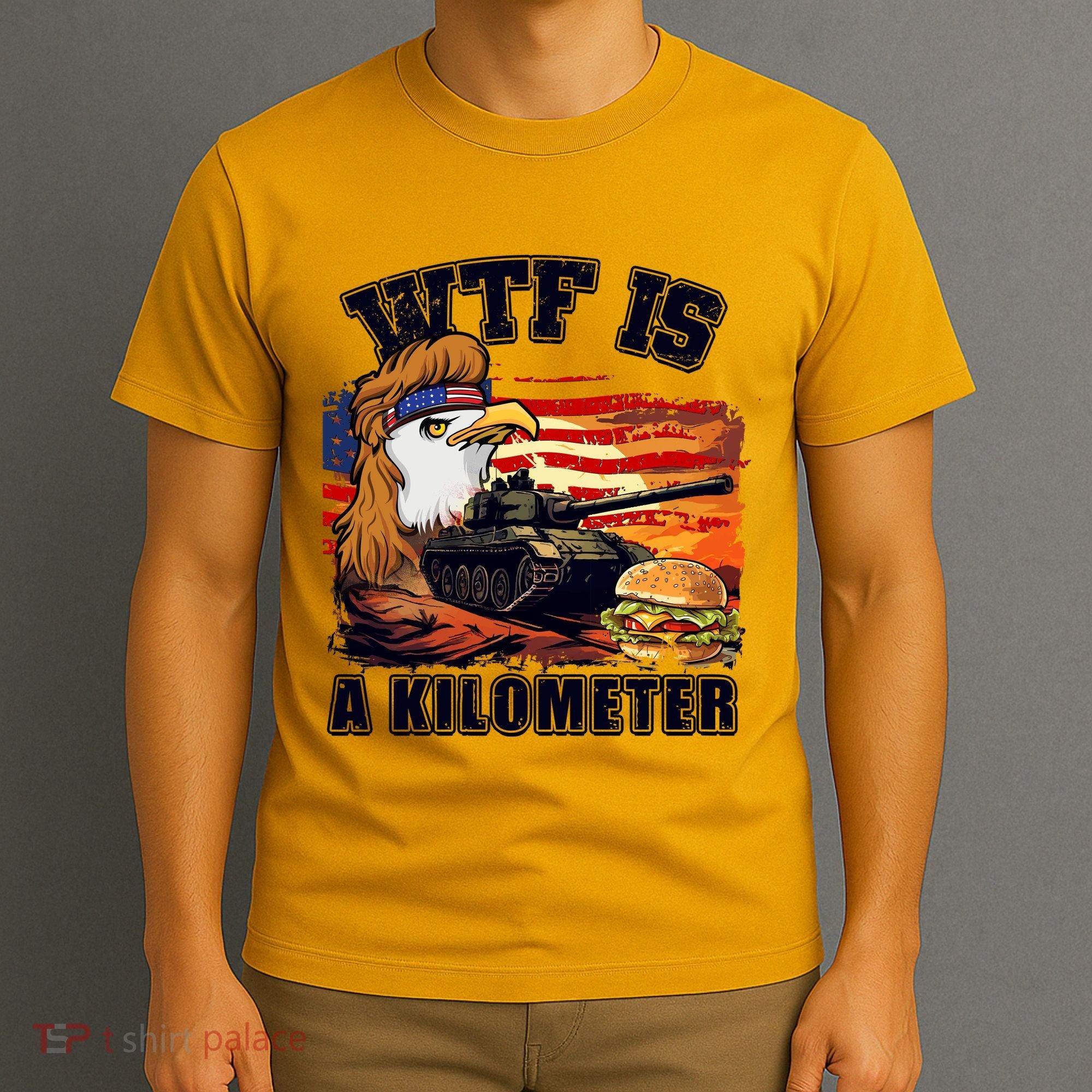 Funny Patriotic Wtf Is A Kilometer T-Shirt