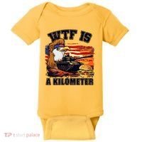 Funny Patriotic Wtf Is A Kilometer Baby Bodysuit thumb 0