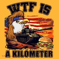 Funny Patriotic Wtf Is A Kilometer Baby Bodysuit thumb 2