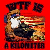 Funny Patriotic Wtf Is A Kilometer Santa Hat thumb 1