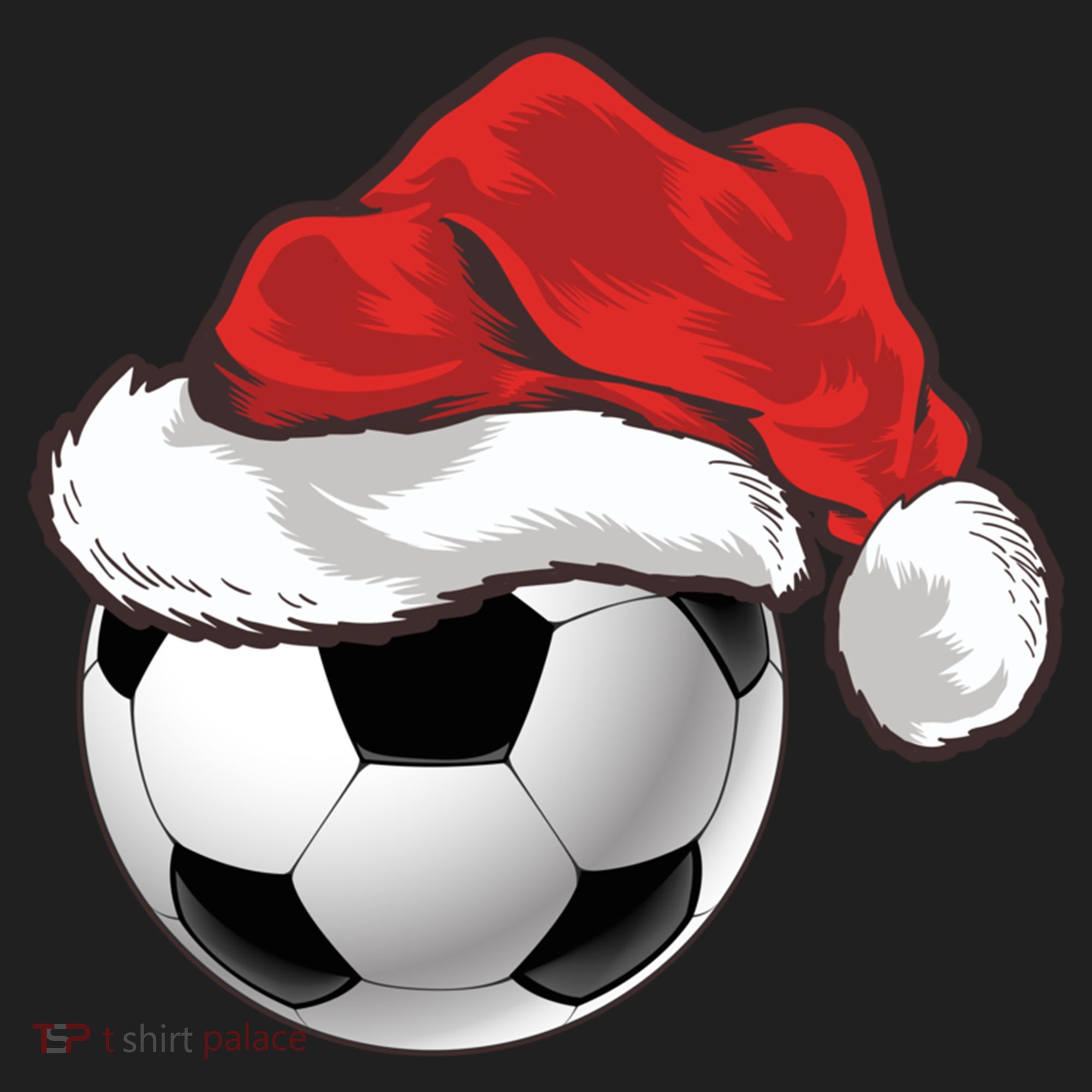 Football Player Xmas Gift Santa Hat Soccer Ball Christmas Gift Beanie