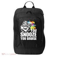 Funny Paintball You Snooze You Bruise City Backpack thumb 0