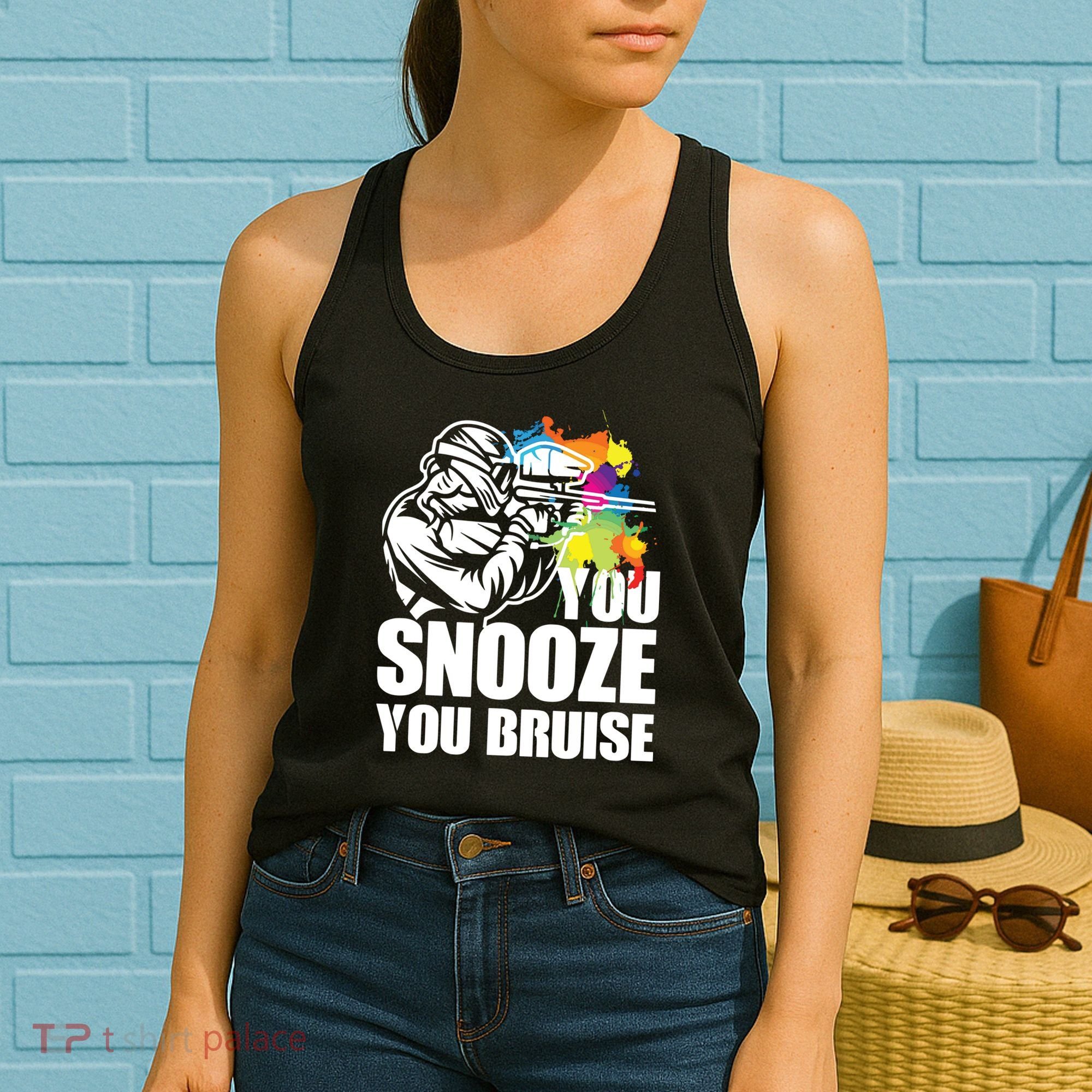 Funny Paintball You Snooze You Bruise Women's Tank Top
