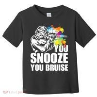 Funny Paintball You Snooze You Bruise Toddler T-Shirt thumb 0