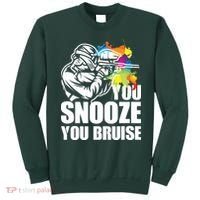 Funny Paintball You Snooze You Bruise Sweatshirt thumb 0