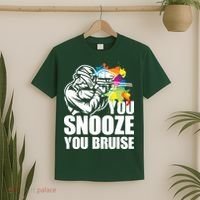Funny Paintball You Snooze You Bruise T-Shirt thumb 2