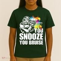 Funny Paintball You Snooze You Bruise T-Shirt thumb 4