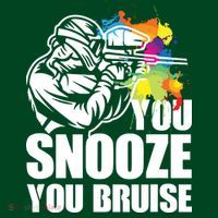 Funny Paintball You Snooze You Bruise Visor thumb 3