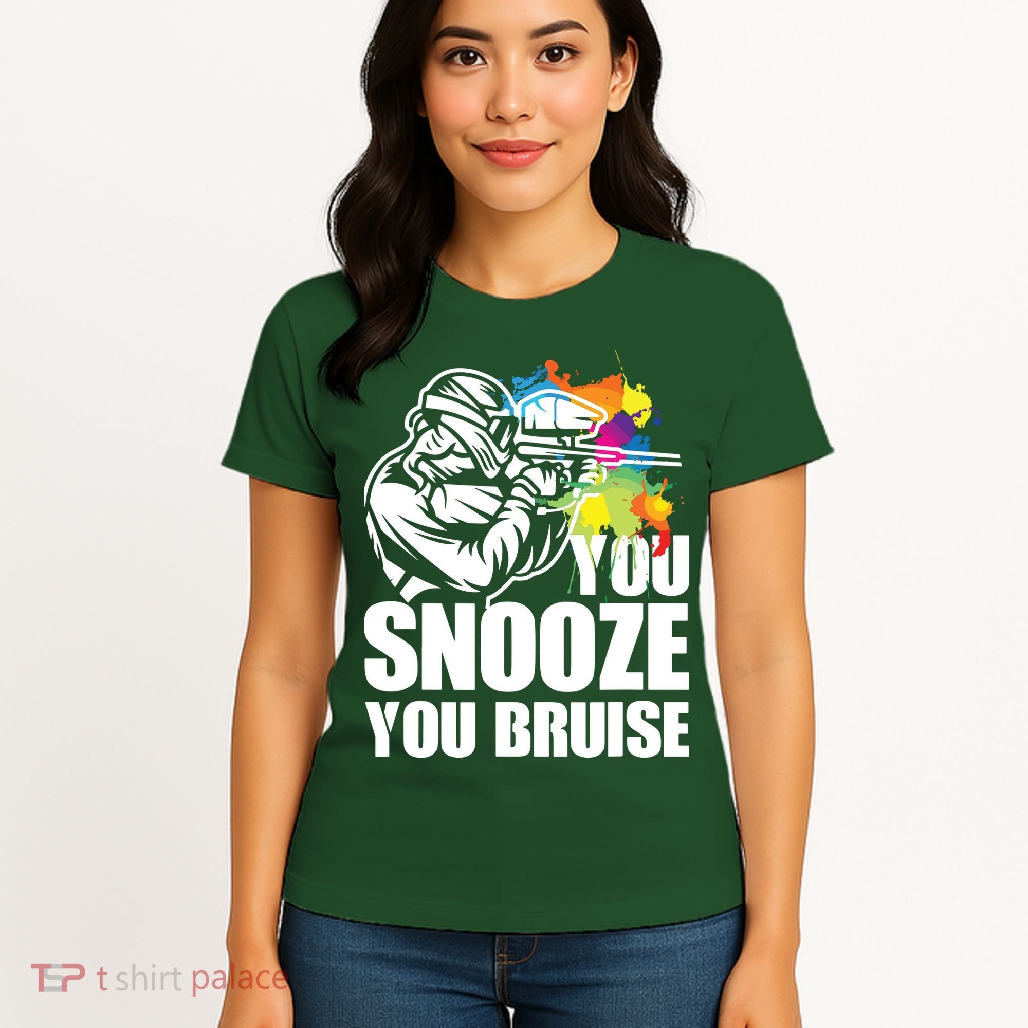 Funny Paintball You Snooze You Bruise Women's T-Shirt