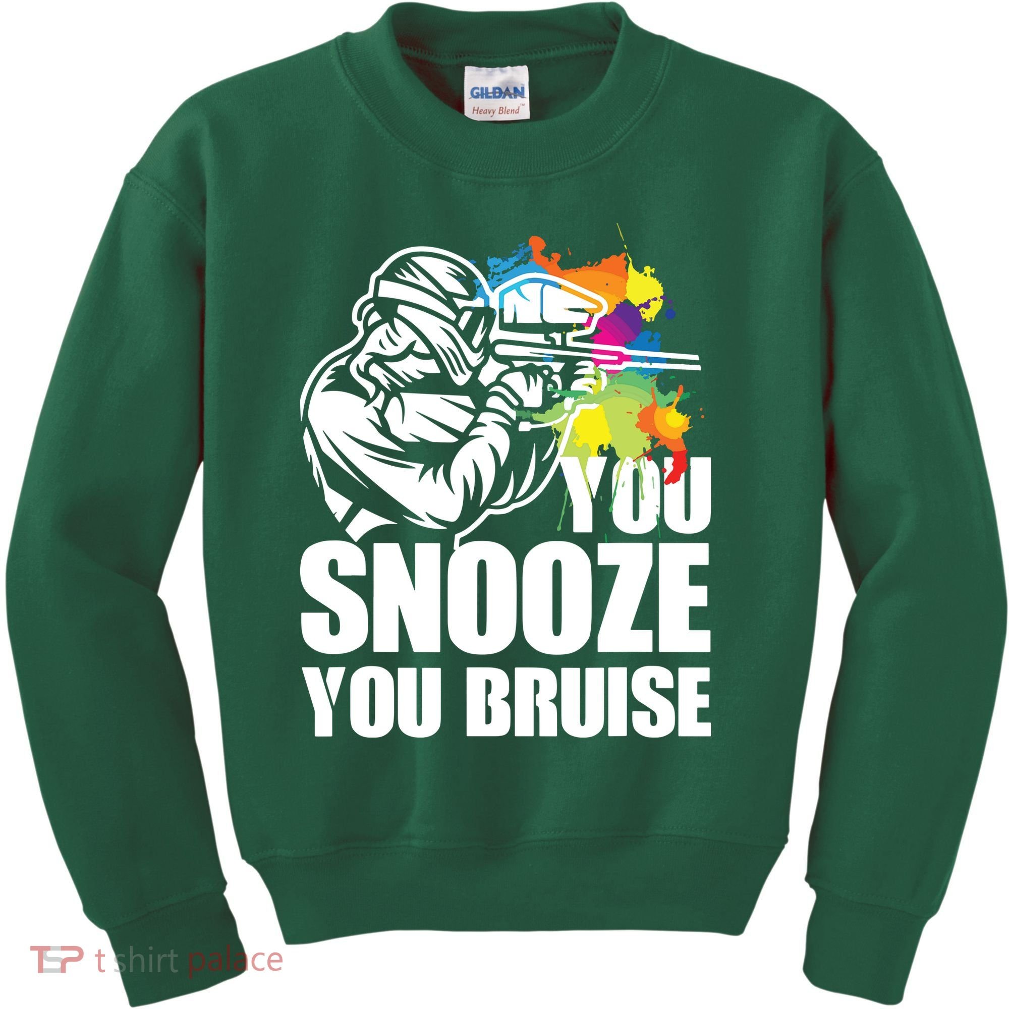Funny Paintball You Snooze You Bruise Kids Sweatshirt