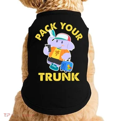 Funny Pack Your Trunk Elephant Doggie Tank