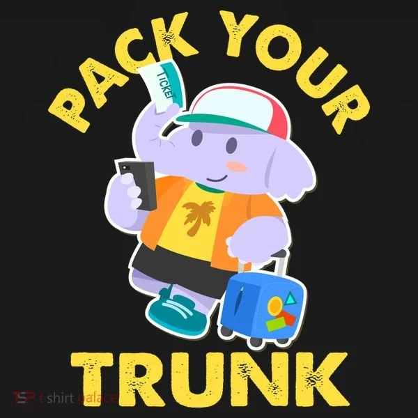 Funny Pack Your Trunk Elephant Doggie Tank