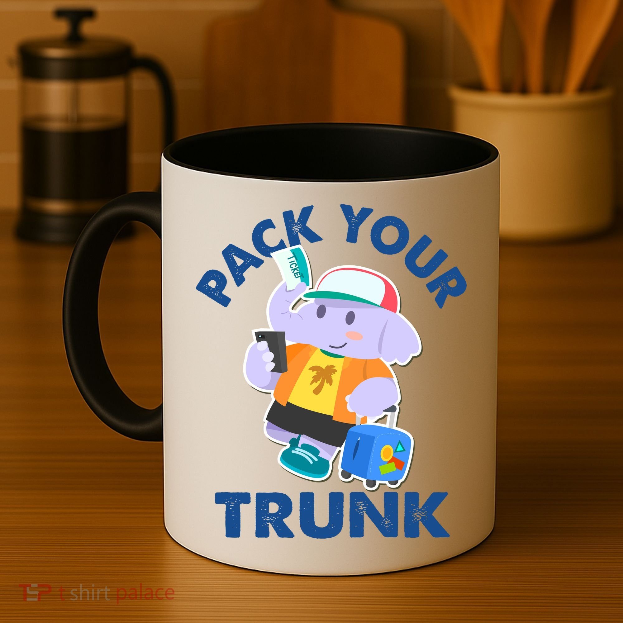 Funny Pack Your Trunk Elephant Coffee Mug