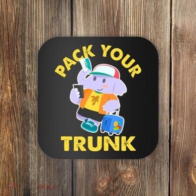 Funny Pack Your Trunk Elephant Coaster