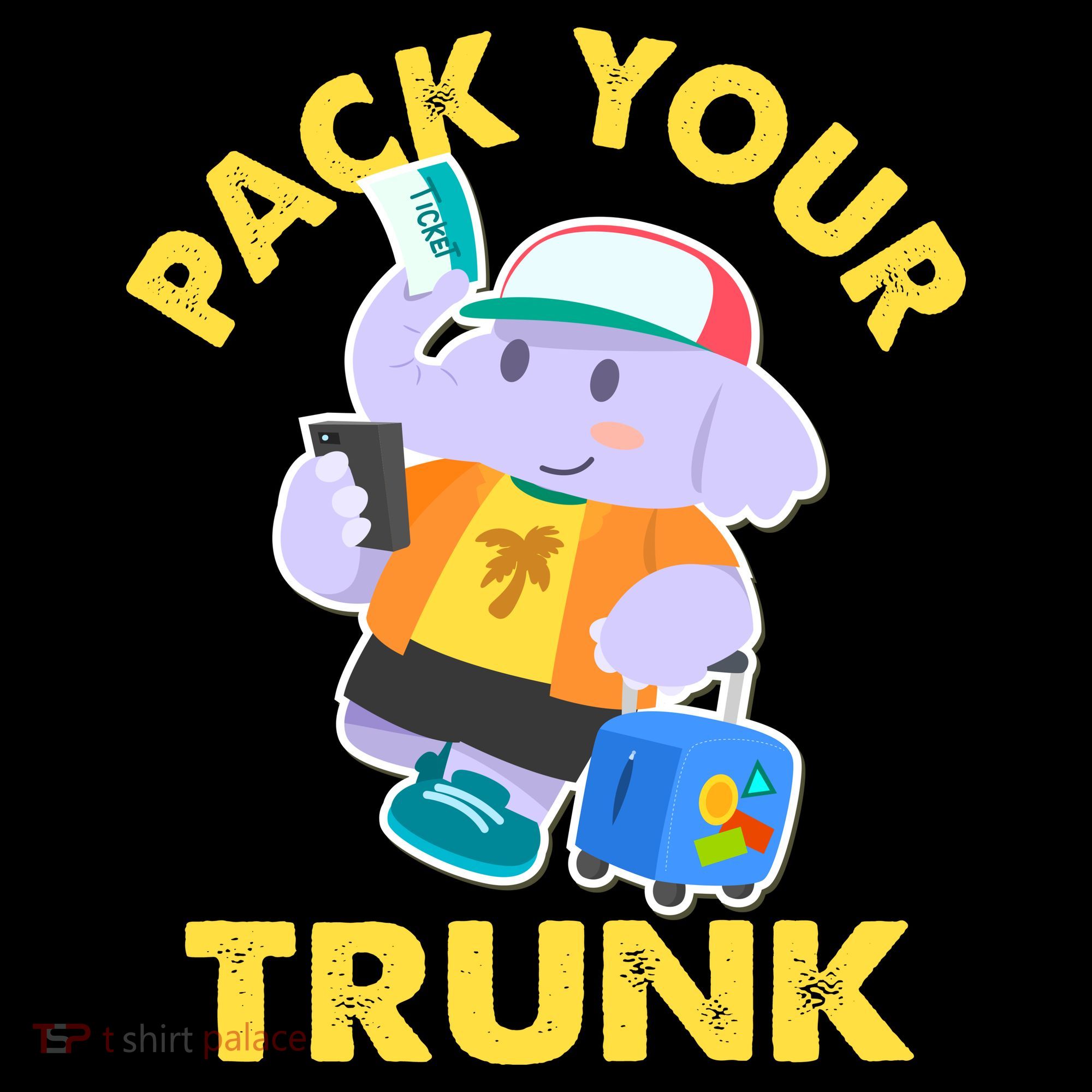 Funny Pack Your Trunk Elephant Women's Tank Top