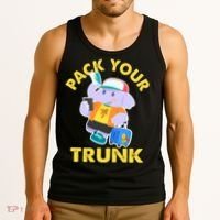 Funny Pack Your Trunk Elephant Tank Top thumb 3